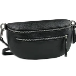 Toscanto Damen Gürteltasche Leder Tasche schwarz OTTM801BS