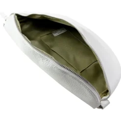 Toscanto Damen Gürteltasche Leder Tasche weiß OTT825BW