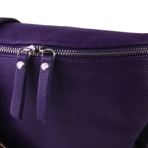 Toscanto Damen Gürteltasche Leder Tasche violett OTT807BV