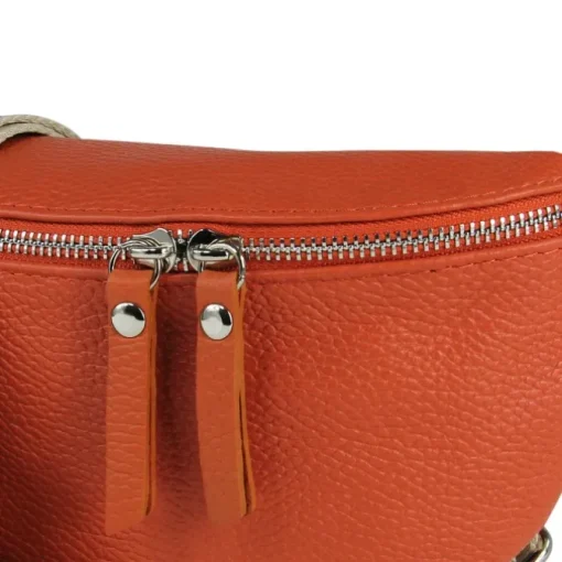 Toscanto Damen Gürteltasche Leder Tasche orange papaya OTT807BE
