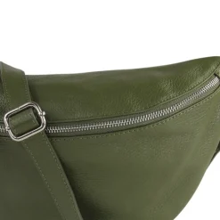 Toscanto Damen Gürteltasche Leder Tasche grün OTT820BG