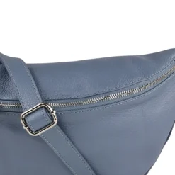 Toscanto Damen Gürteltasche Leder Tasche blau OTT820BF