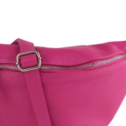 Toscanto Damen Gürteltasche Leder Tasche pink fuchsia OTT820BP