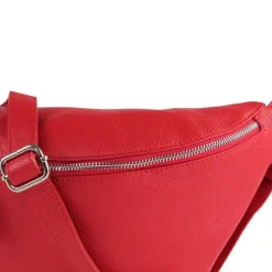 Toscanto Damen Gürteltasche Leder Tasche rot OTT820BR