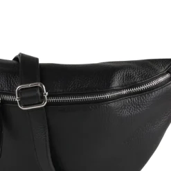 Toscanto Damen Gürteltasche Leder Tasche schwarz OTT820BS