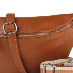 Toscanto Damen Gürteltasche Leder Tasche hellbraun OTT821BC