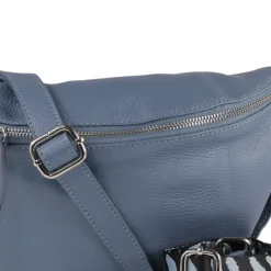 Toscanto Damen Gürteltasche Leder Tasche blau OTT821BF