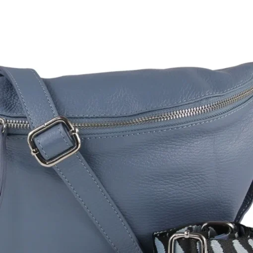 Toscanto Damen Gürteltasche Leder Tasche blau OTT821BF