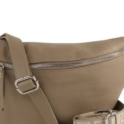 Toscanto Damen Gürteltasche Leder Tasche taupe beige OTT821BN