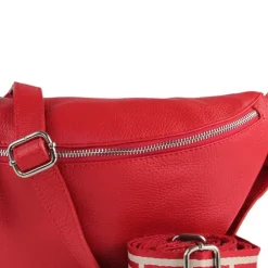 Toscanto Damen Gürteltasche Leder Tasche rot OTT821BR