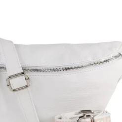 Toscanto Damen Gürteltasche Leder Tasche weiß OTT821BW