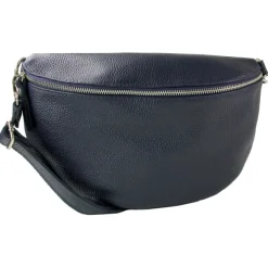 Toscanto Damen Gürteltasche Leder Tasche dunkelblau OTT825BB