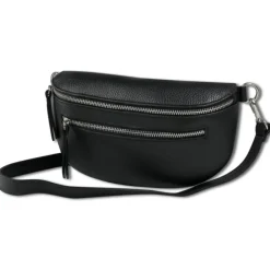 Toscanto Damen Gürteltasche Leder Tasche schwarz OTTM801BS