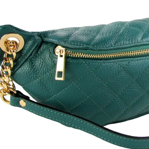 Toscanto Damen Gürteltasche Leder Tasche aquamarin türkis OTTM811GT