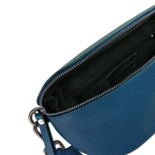 Toscanto Damen Gürteltasche Leder Tasche blau OTT807BB