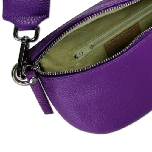 Toscanto Damen Gürteltasche Leder Tasche violett OTT807BV
