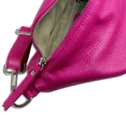 Toscanto Damen Gürteltasche Leder Tasche pink fuchsia OTT820BP