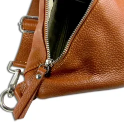 Toscanto Damen Gürteltasche Leder Tasche hellbraun OTT821BC