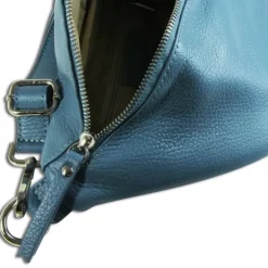 Toscanto Damen Gürteltasche Leder Tasche blau OTT821BF