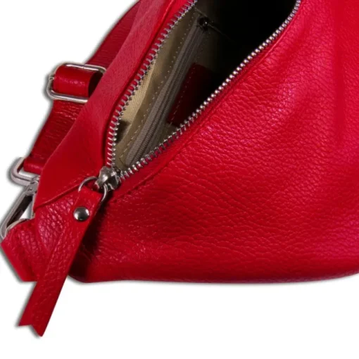 Toscanto Damen Gürteltasche Leder Tasche rot OTT821BR
