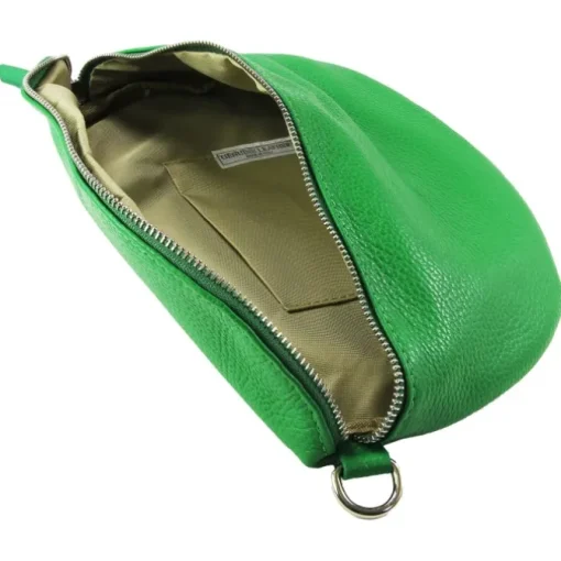 Toscanto Damen Gürteltasche Leder Tasche hellgrün OTT825BL