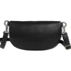 Toscanto Damen Gürteltasche Leder Tasche schwarz OTTM801BS