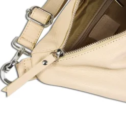 Toscanto Damen Gürteltasche Leder Tasche beige OTT820BI