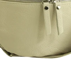 Toscanto Damen Gürteltasche Leder Tasche beige OTT807BI