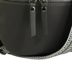 Toscanto Damen Gürteltasche Leder Tasche grau OTT807BK