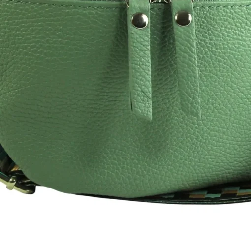 Toscanto Damen Gürteltasche Leder Tasche grün OTT807BL