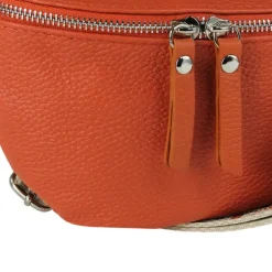 Toscanto Damen Gürteltasche Leder Tasche orange papaya OTT807BE
