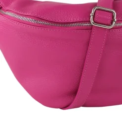 Toscanto Damen Gürteltasche Leder Tasche pink fuchsia OTT820BP