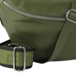 Toscanto Damen Gürteltasche Leder Tasche grün OTT821BG