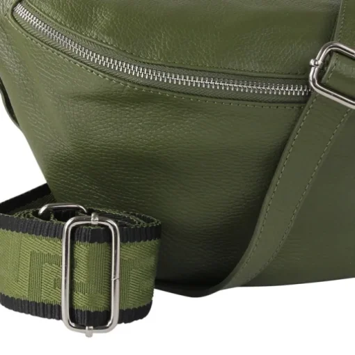 Toscanto Damen Gürteltasche Leder Tasche grün OTT821BG
