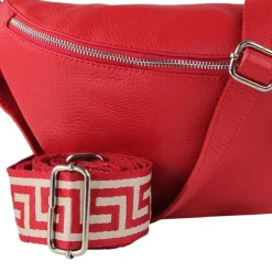 Toscanto Damen Gürteltasche Leder Tasche rot OTT821BR