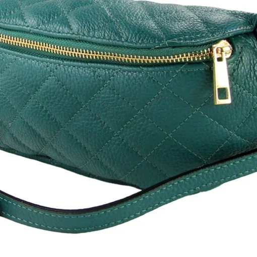 Toscanto Damen Gürteltasche Leder Tasche aquamarin türkis OTTM811GT