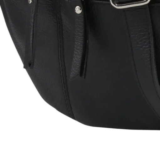 Toscanto Damen Gürteltasche Leder Tasche schwarz OTT820BS