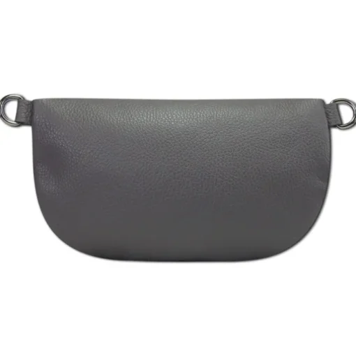 Toscanto Damen Gürteltasche Leder Tasche grau OTT807BK