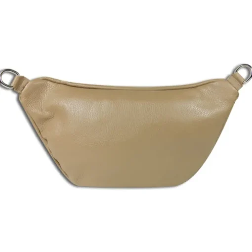 Toscanto Damen Gürteltasche Leder Tasche beige taupe OTT820BN