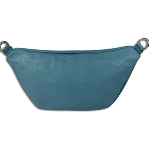 Toscanto Damen Gürteltasche Leder Tasche blau OTT821BF
