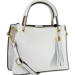 Toscanto Damen Handtasche Leder Tasche weiß OTT157UW