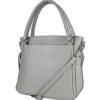 Toscanto Damen Handtasche Leder Tasche hellgrau OTT160HK
