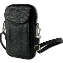 Toscanto Damen Handtasche Leder Tasche schwarz OTT827SS
