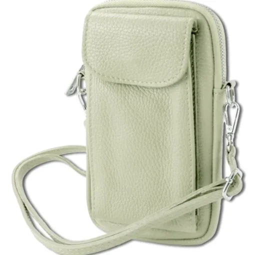 Toscanto Damen Handtasche Leder Tasche beige OTT827SI