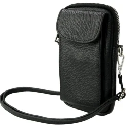 Toscanto Damen Handtasche Leder Tasche schwarz OTT827SS