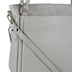 Toscanto Damen Handtasche Leder Tasche hellgrau OTT160HK