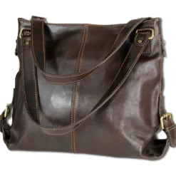 Toscanto Damen Henkeltasche Shopper Leder Tasche braun OTT136SN