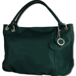 Toscanto Damen Henkeltasche Leder Tasche türkis OTT128ST
