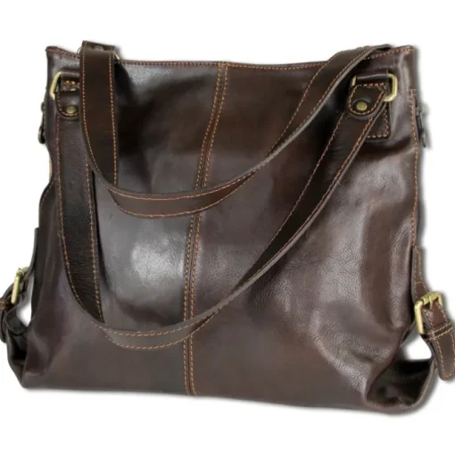 Toscanto Damen Henkeltasche Shopper Leder Tasche braun OTT136SN