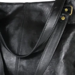 Toscanto Damen Henkeltasche Shopper Leder Tasche schwarz OTT136SS